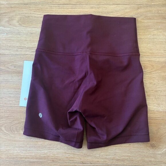 Lululemon Athletic Wunder Train HR Short 6” Garnet NWT Women’s Size 4 - Picture 2 of 6